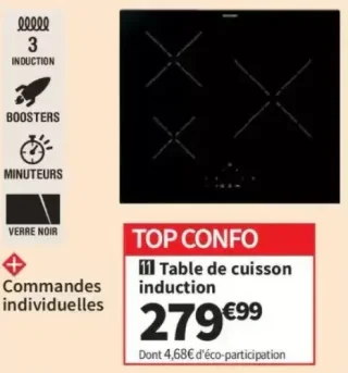 Rosières Table de cuisson induction