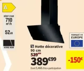 Electrolux Hotte décorative 90 cm