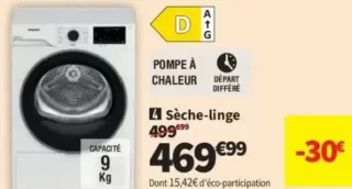 Sèche-linge Hotpoint CHD93MWBSFR