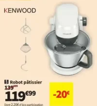 Robot pâtissier Kenwood KHC30.000WH