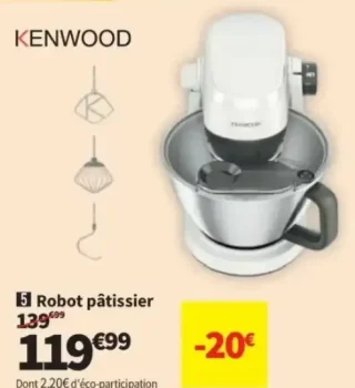 Robot pâtissier Kenwood KHC30.000WH