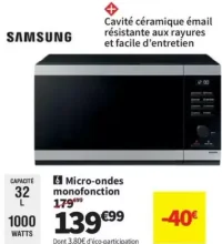 Micro-ondes monofonction Samsung MS32DG4504AT