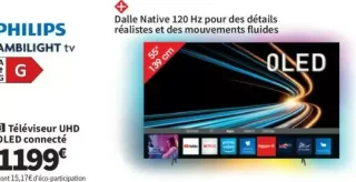 PHILIPS AMBILIGHT tv Téléviseur UHD OLED connecté