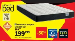 Matelas Compleo Confo bed 140x190 cm