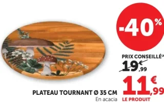 Plateau tournant Ø 35 cm