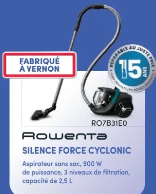 Rowenta Silence Force Cyclonic RO7B31EO