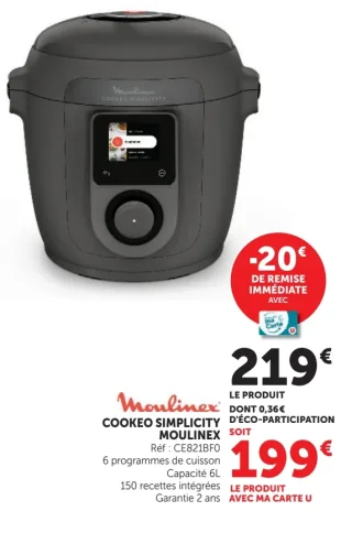 COOKEO SIMPLICITY MOULINEX