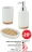 Promo Gobelet, porte savon ou distributeur de savon en céramique