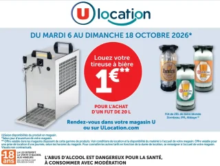 Location de tireuse à bière à 1€ pour l'achat d'un fût de 20L (Zornbrau, IPA, Abbaye)