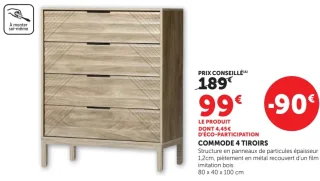 Commode 4 Tiroirs
