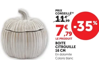 Boite citrouille 16 cm