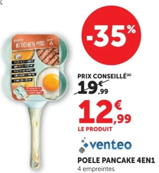 Poêle pancake 4en1 Venteo