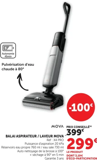 Balai aspirateur / laveur Mova X4 PRO