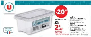 U Boîte de rangement 5L / 10L