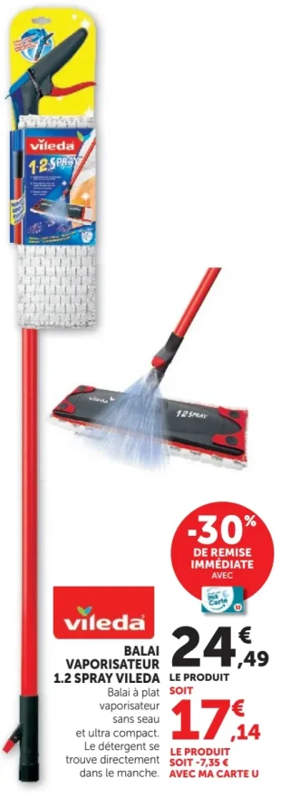 Balai vaporisateur 1.2 Spray Vileda