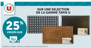Sur une sélection de la gamme Tapis U