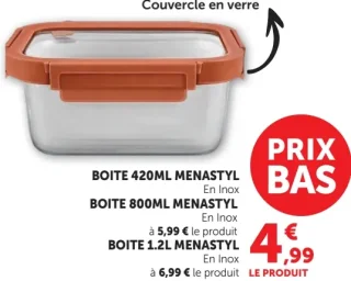 Boîte en inox Menastyl