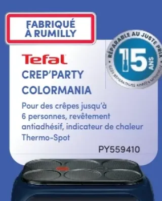 Tefal Crep'Party Colormania PY559410
