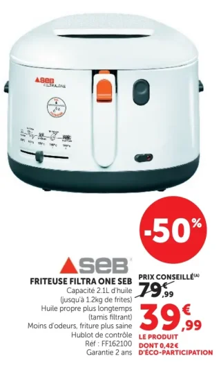 FRITEUSE FILTRA ONE SEB