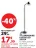 Promo Lampadaire / liseuse LED 145 CM