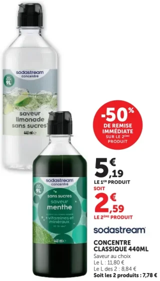 Concentré Sodastream Classique 440ml