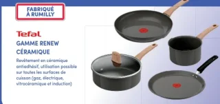 Poêles et casseroles Tefal Gamme Renew Céramique