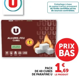 Pack de 40 cubes de parafine U