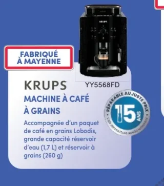 Machine à café à grains Krups YY5568FD