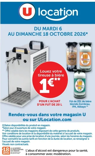 U Location tireuse à bière