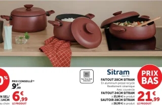 Faitout 20cm, 24cm ou Sautoir 28cm Sitram