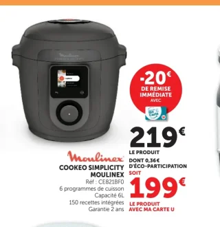 Cookeo Simplicity Moulinex CE821BF0