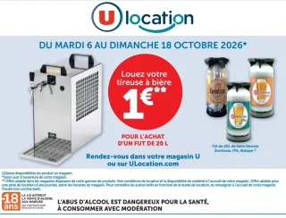 Location de tireuse à bière pour l'achat d'un fut de 20 L (Zornbrau, IPA, Abbaye)