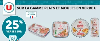 Gamme plats et moules en verre U