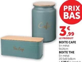 Boite café ou Boite thé