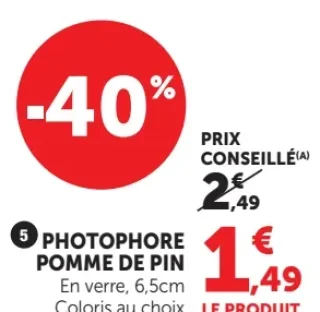 Photophore pomme de pin