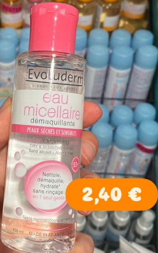 Evoluderm Eau micellaire démaquillante Peaux Sèches et Sensibles 100 ml