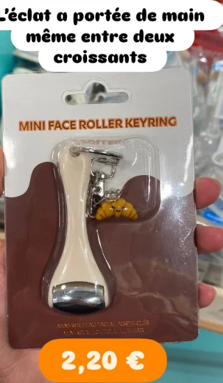 Mini Face Roller Keyring - Mini Rouleau Facial Porte-Clés