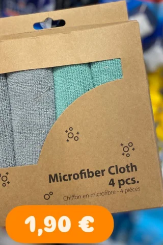 Microfiber Cloth - Chiffon en microfibre - 4 pièces