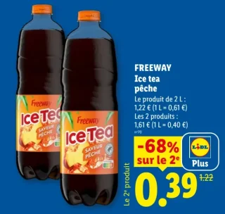 Ice tea pêche FREEWAY