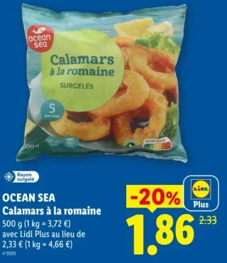 Ocean Sea Calamars à la romaine
