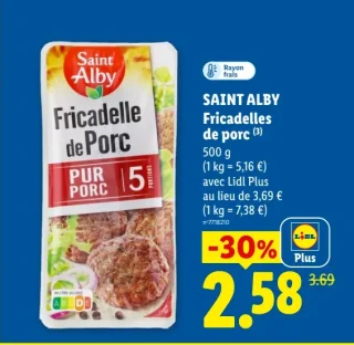 Saint Alby Fricadelles de porc