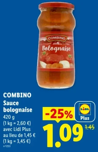 Combino Sauce bolognaise