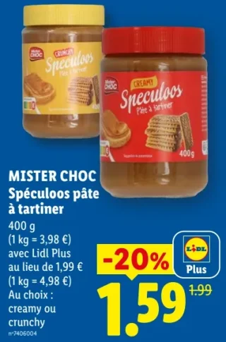 Mister Choc Spéculoos pâte à tartiner