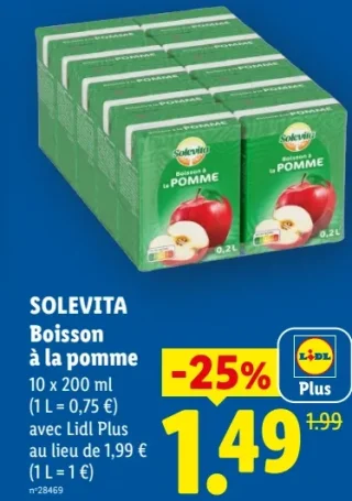 Solevita Boisson à la pomme
