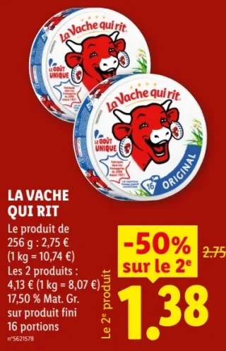 LA VACHE QUI RIT Le produit de 256 g