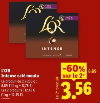 L'OR Intense café moulu