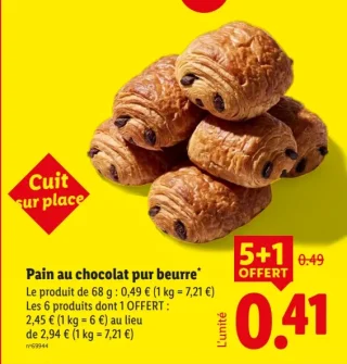 Pain au chocolat pur beurre