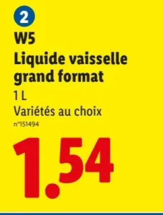 W5 Liquide vaiselle grand format