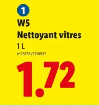 W5 Nettoyant vitres