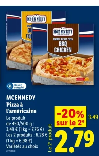 MCENNEDY Pizza à l'américaine